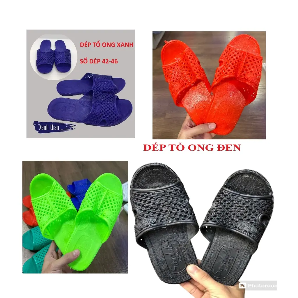 [DẺO, BỀN] Dép tổ ong nhiều màu đi trong nhà cho nam nữ Aulyshop, dép đi trong nhà, dép nhựa, dép lê