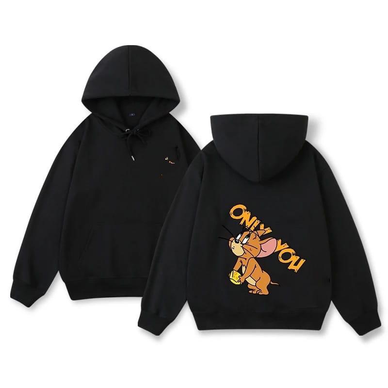 switer couple TOM&JERRY / sweater couple pasangan sahabat / hoodie couple boba kekinian keren oversize 4