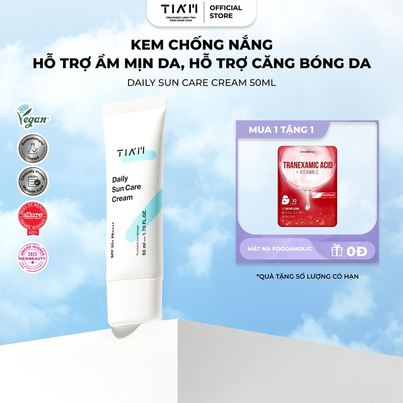   KOL  Kem Chống Nắng Mỏng Nhẹ Cho Da Treatment Tia'm Daily Sun Care Cream SPF 50+ PA++++ 50ml 