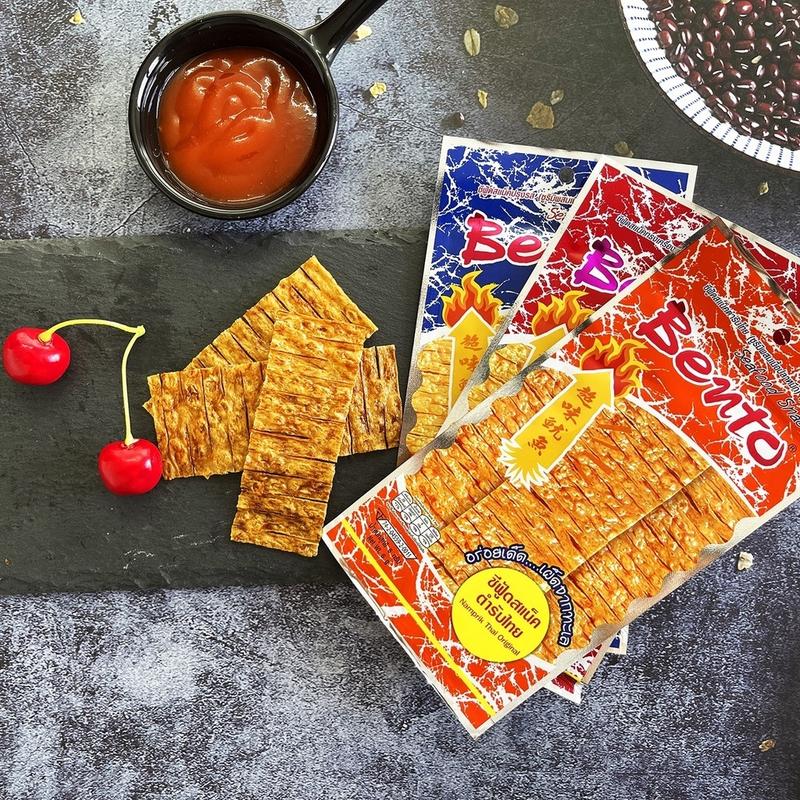 COMBO 3 GÓI Mực Bento Cay Thái Lan Bento Mực Gói 4g Snack Mực Bento Thái Lan Đủ 3 Vị Mực Bento Siêu Cay