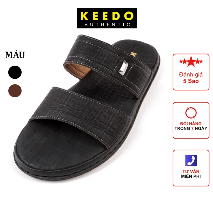 KEEDO - Dép nam hai quai ngang cao cấp bền đẹp MT190