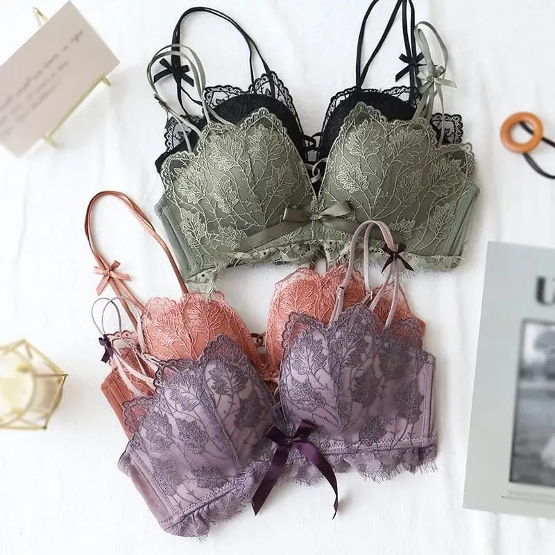 Bra Push Up Bordir Bunga Renda Nyaman Pakaian Dalam Wanita Premium Japan Bh Motif 1111