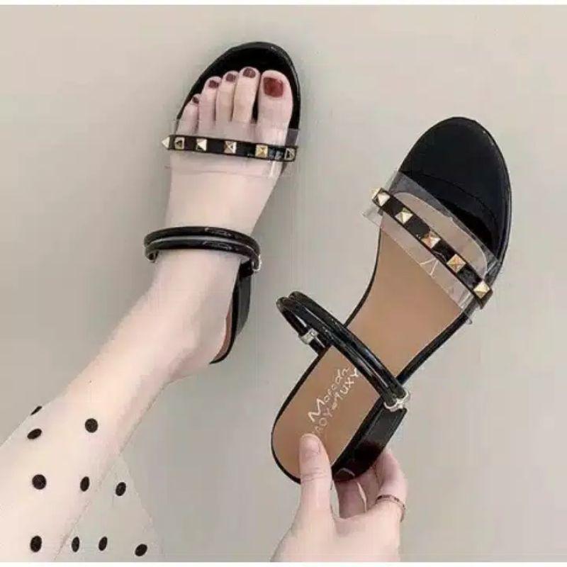 Product Introduction of Sandal heels wanita hak tahu tali mika HR 10 2