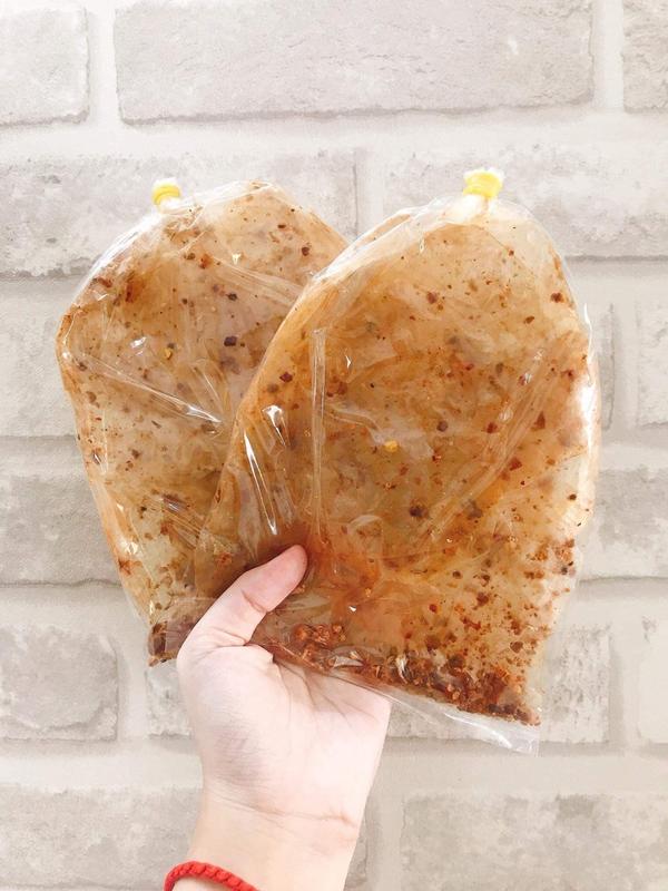 Combo 25 BỊCH BÁNH TRÁNG XÌ KE MUỐI TỎI NHUYỄN SIÊU CAY TÂY NINH GIÁ LÒ Snack Ăn Vặt Food Thức Ăn