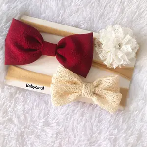 Bandana Bayi 1 Set isi 3 Headband Baby Nylon Premium