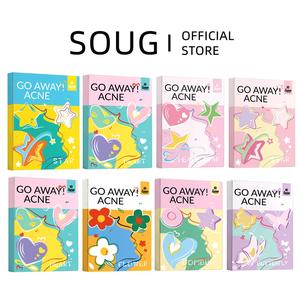 Tampalan Jerawat, Bahan PE SOUG, Reka Bentuk Bintang Berwarna-warni, Hati dan Bunga, Penutup Halimunan, Sesuai untuk Jerawat Ringan, Kalis Air, Ringan, Penjagaan Kulit Selesa