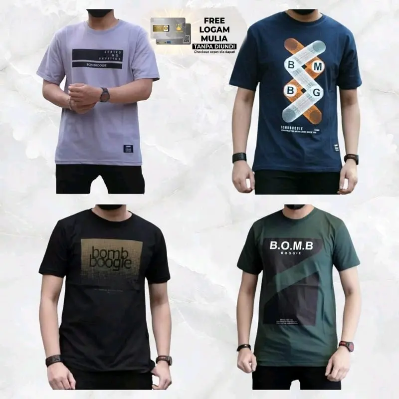 PAKET HEMAT 100RB DAPAT 6 KAOS DISTRO MOTIF PRIA WANITA Keren 1