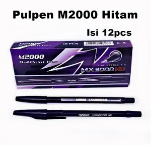 (12pc) PULPEN M 2000 HITAM NEEDLE TIP JARUM M2000 / PEN PENA MX 2000