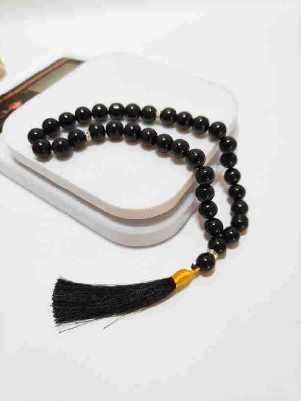 Product Introduction of 2025 New Fashionable Versatile Style33 Pieces 12mm Crystal Large Beads Golden Tassel Muslim Prayer Beads Tasbih 9