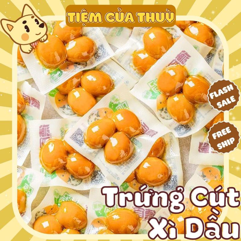  Trứng Cút Ngâm Xì Dầu Bách Thảo Gói 3 Quả Trứng Cút Xì Dầu Nội Địa Tiệm ăn vặt Thuỳ Bùi 