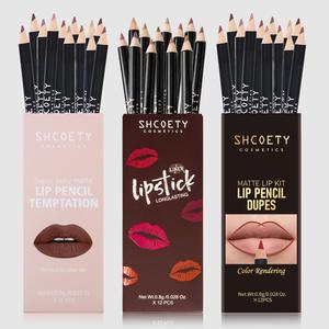 Long Lasting Lip Liner Set, 1 Set Matte Lip Pencil Set, Waterproof Lip Liner Pencil, Suitable for All Occasions Lip Makeup, Girls Makeup Accessories