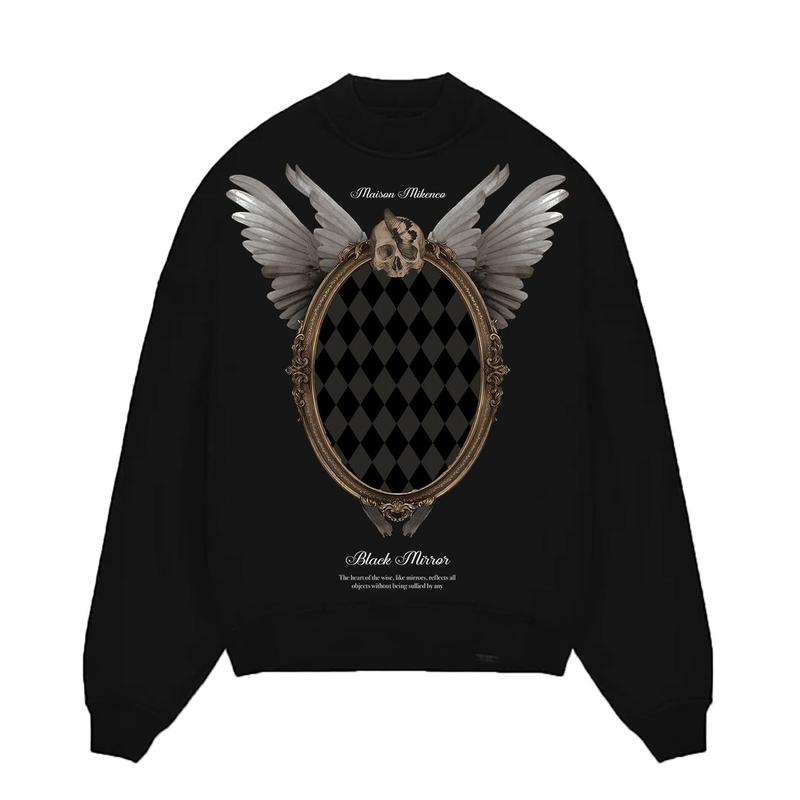  Áo nỉ Black Mirror Sweater MIKENCO chính hãng Nam Menswear Dài Tay 