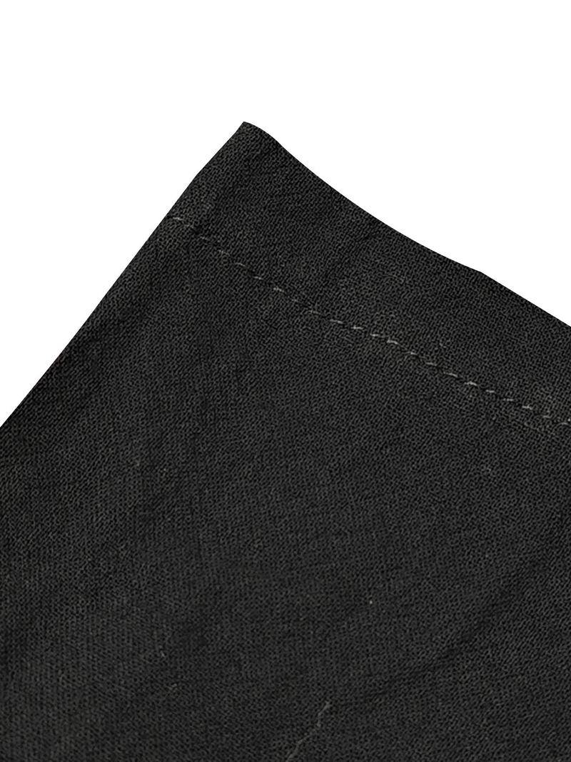 Product Introduction of Women's Plain Pocket Shirred High Waist Wide Leg Pants, Casual Elastic Waist Straight Leg Trousers for Daily Wear, Ladies Bottoms for All Seasons 4