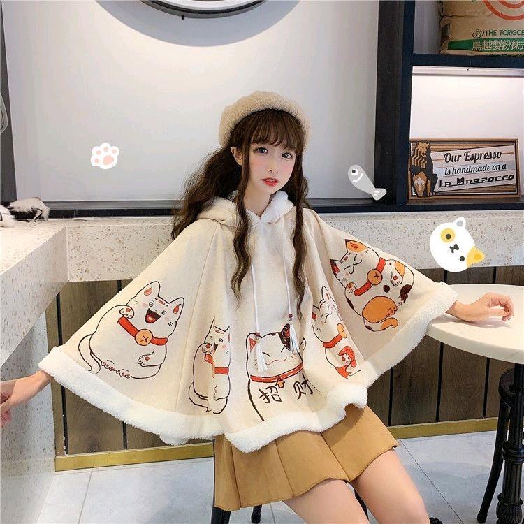 Áo choàng mèo thần tài loli 7