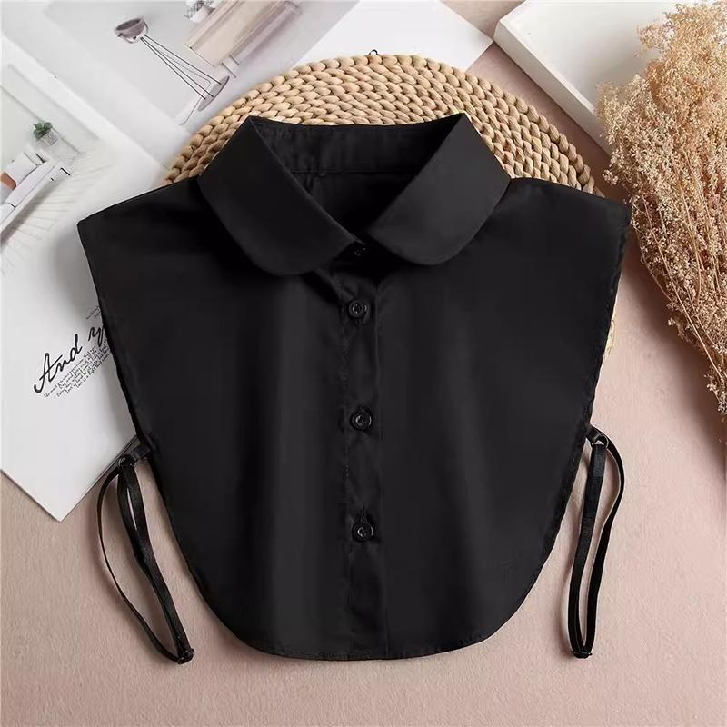 Product Introduction of Cổ Áo Giả Cho Áo Sơ Mi, Cổ Áo Có Thể Tháo Rời, Màu Trơn Cổ Áo Sơ Mi, Thích Hợp Cho Áo Cánh, Dành Cho Nam Và Nữ, Màu Đen Và Trắng, Phụ Kiện Áo Sơ Mi Quần Áo, DropShip 16