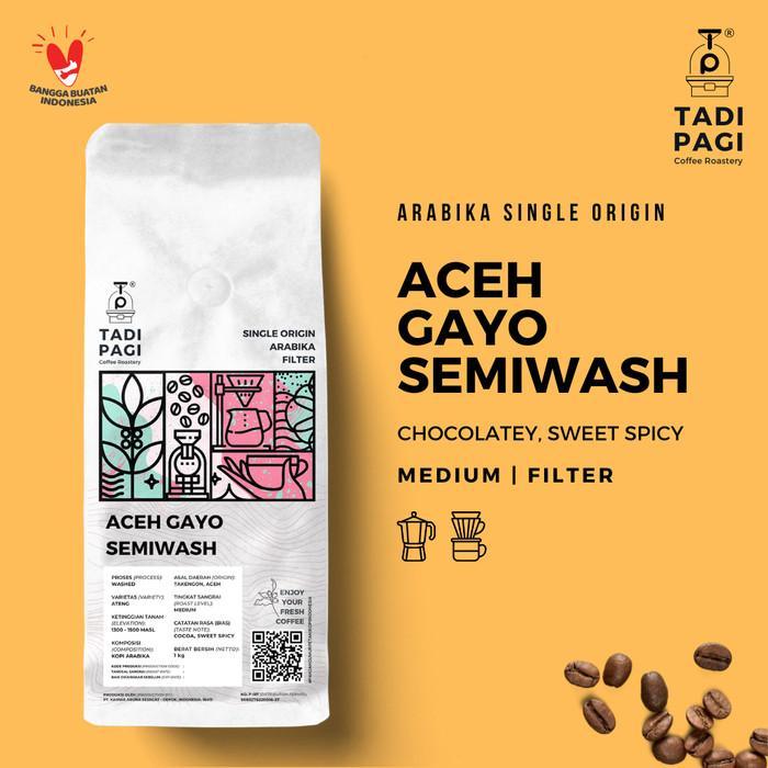 Gambar Arabika Gayo Semi Wash 500 gr - Biji dari Tadi Pagi Coffee Roastery Kota Depok Tokopedia