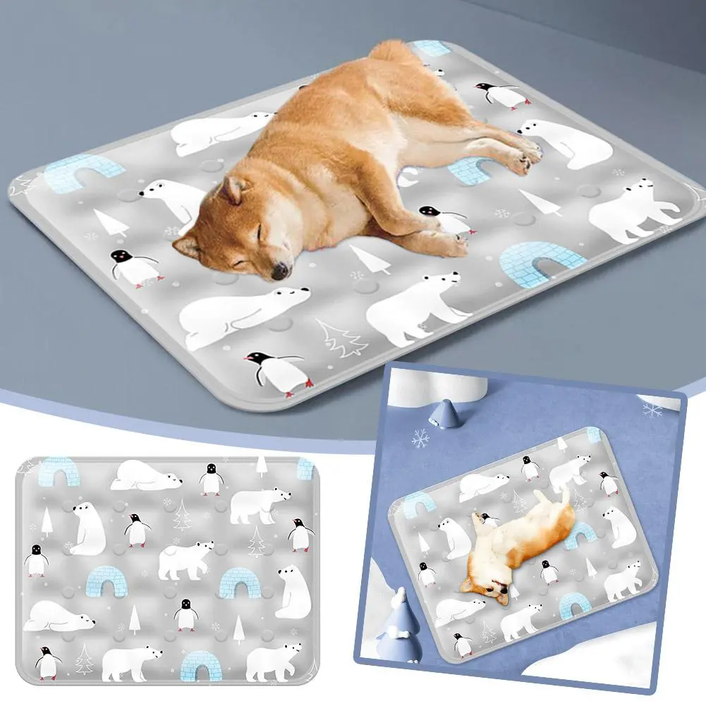 Pet Ice Pad Multi-size S/M/L Cooling Gel Technology For Dogs & Cats Easy Freeze & Use Portable S6X2