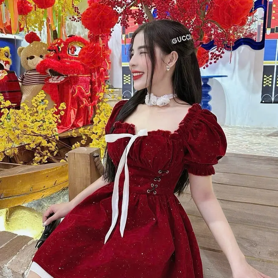 [N.T BIGSIZE] ĐẦM NHUNG NHŨ TUYẾN BIGSIZE