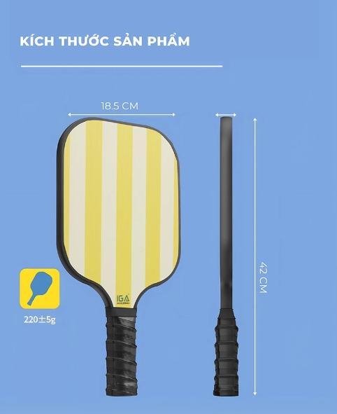 Product Introduction of Vợt Pickleball siêu nhẹ thiết kế kẻ soc nhiều màu lựa chọn - PK01 4