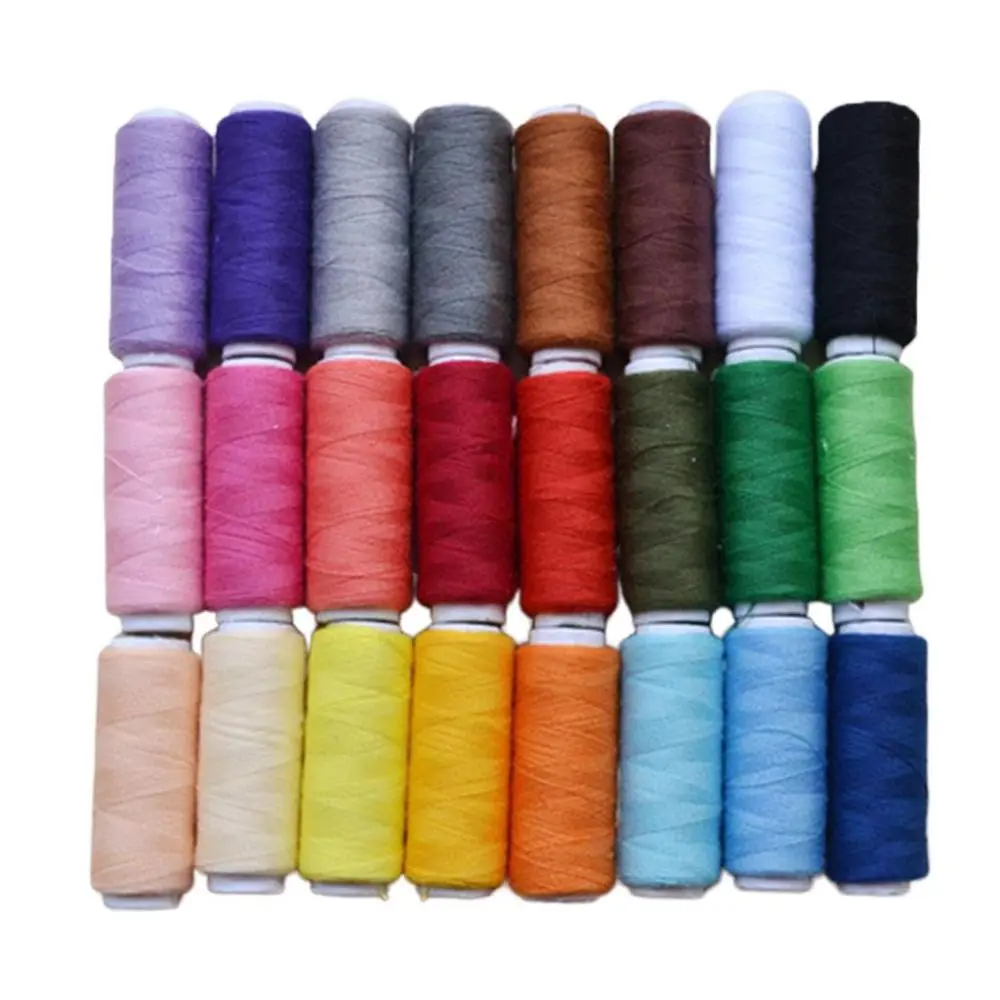 24 Colors Sewing Thread 200m Polyester Spools for Hand