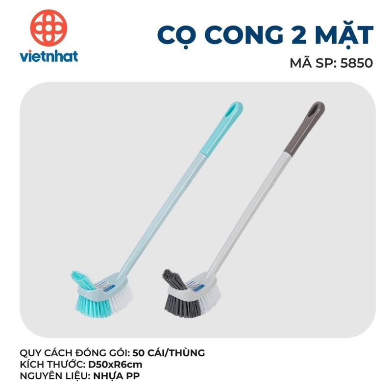 Cọ Toilet Cong 2 Mặt, Cọ Tròn, Cọ Bồn Cầu Nhà Vệ Sinh Việt Nhật cao cấp 0