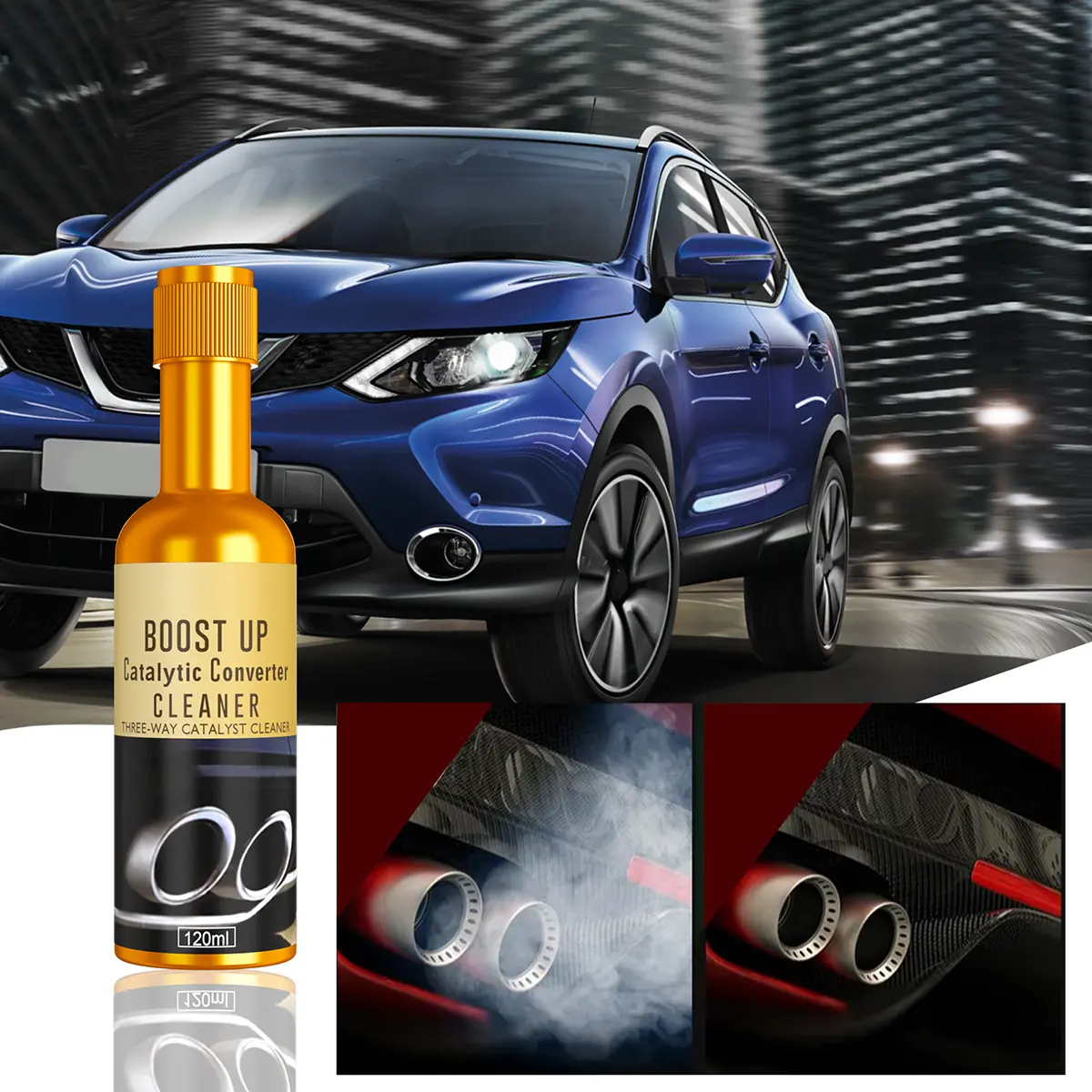 Engine Cleaner Catalytic Converter Cleaner Exhaust Gas Carbon Removal Catalytic Converter Cleaner No Need To Disassemble And Wash