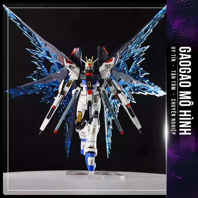  Mô Hình Lắp Ráp HG CE 201 Strike Freedom Fighter Revive + Wings of Light  Tặng Đế + Decal nước + Effect cánh  
