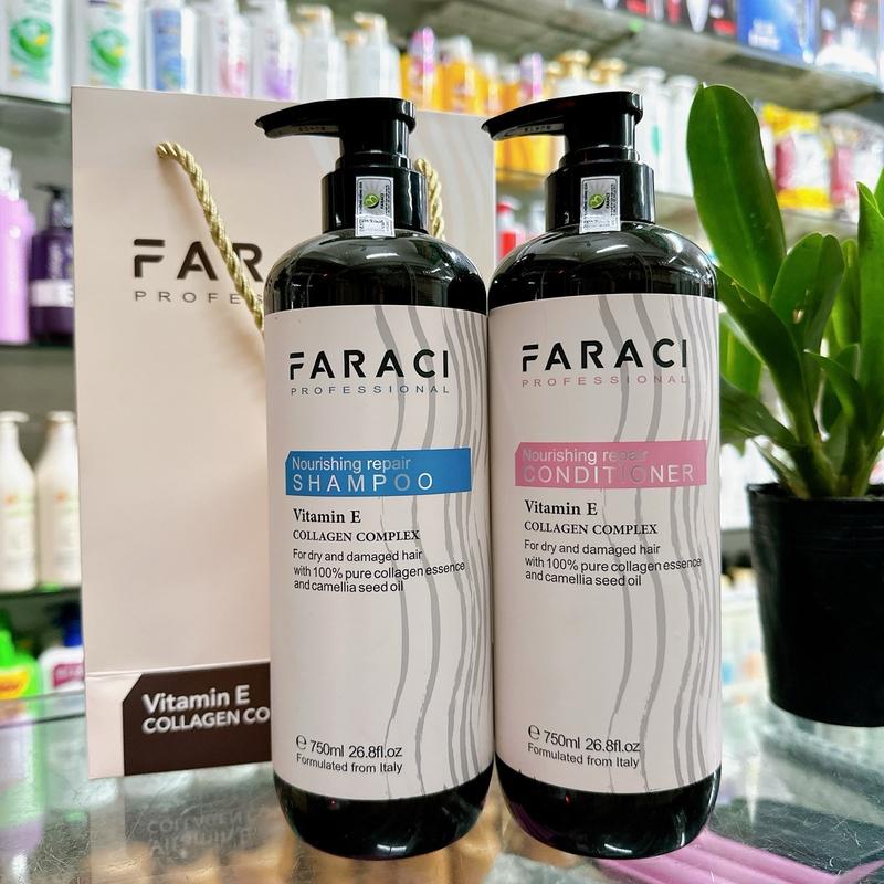  Dầu gội xả FARACI vitamin E Phục hồi hư tổn 750ml Nữ 
