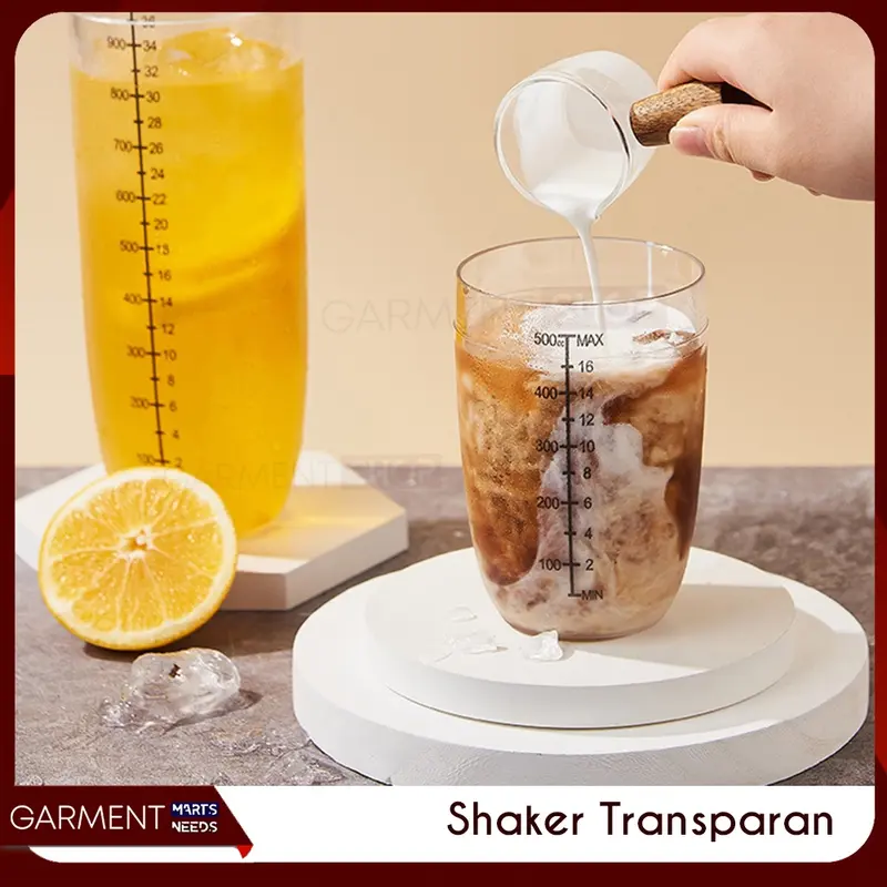 [TERLARIS] - Shaker Botol Plastik Pengocok Minuman Cocktail 350ml 530ml 750ml Alat Bar Barista Bartender Tools 5