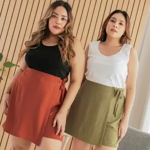 Xtramiles Plus Size - Ae Ra Skort ( Short Pants Skirt ) Karet Wanita Celana Airflow