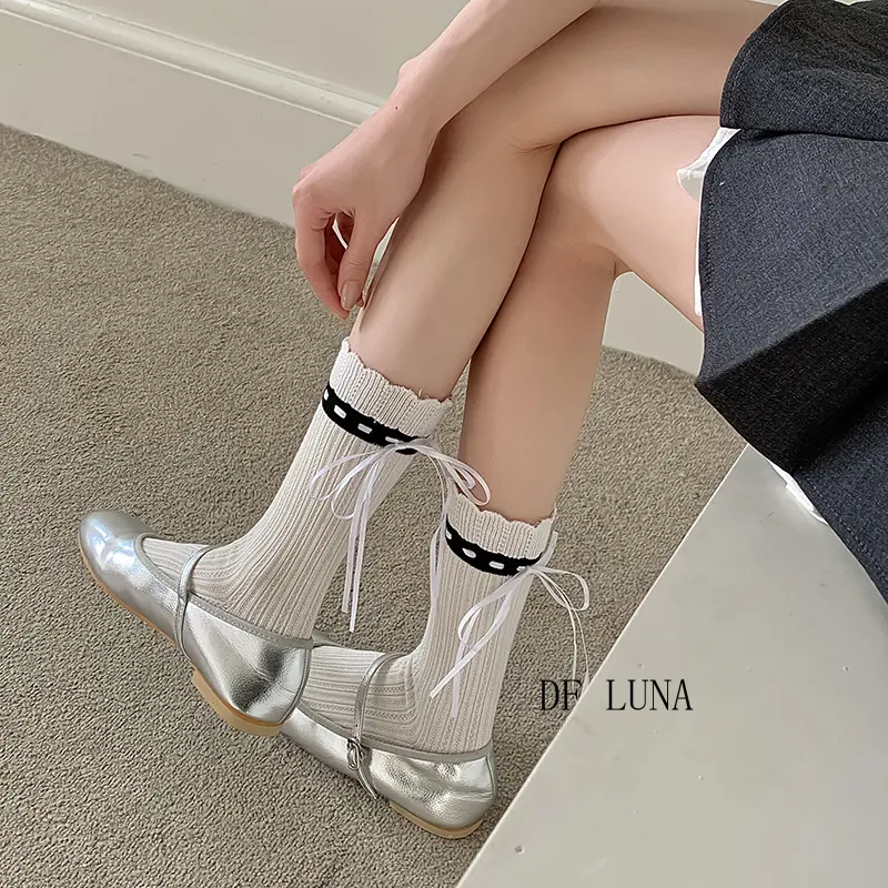 JK Girl Socks Y2K Knitted Socks Korean Fashion Style Cool Feeling Accessories Socks Foot Accessories New Arrival Hot Sale Personalized Casual Style Womenswear Lingerie