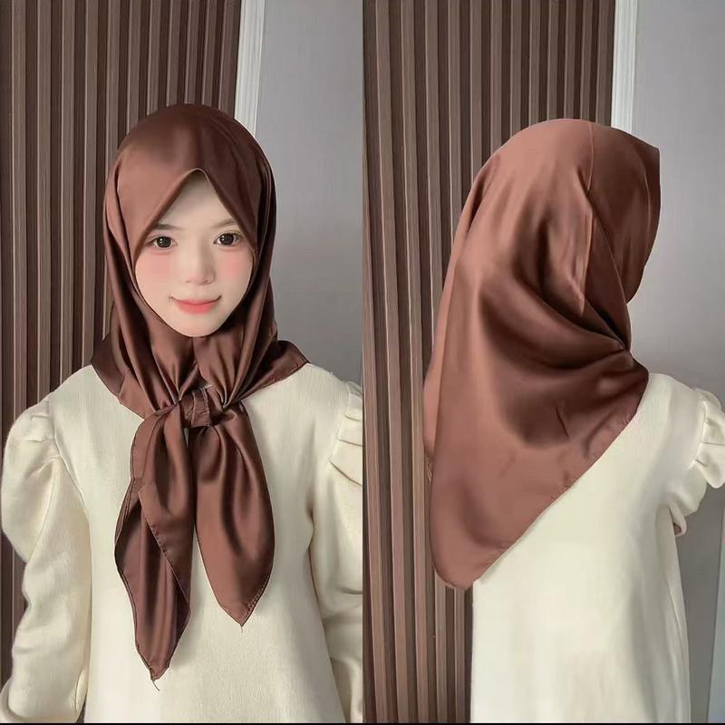 Product Introduction of New Muslim satin square scarf casual scarf fashion scarf solid color full collection tudung  selendang  letak  atas  bahu rida'  untuk  lelaki jersey  shawl chiffon  shawl travis  scott  hat suspenders  skirt chiffon  silk  shawl mantilla  veil sahara  sh 2
