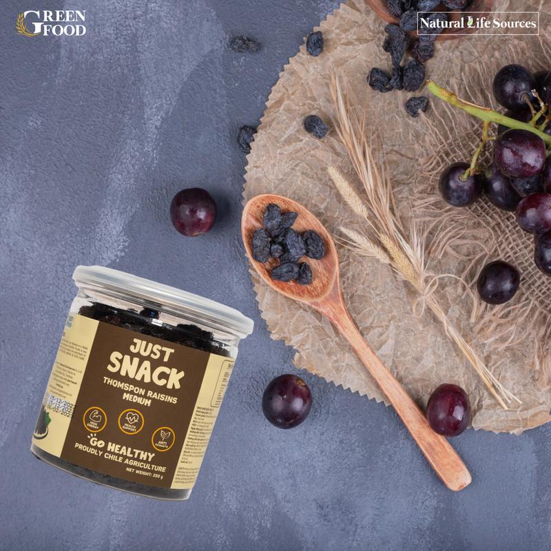 Nho khô đen Chile Just Snack kích cỡ medium, không đường | Túi giấy 100g, Ăn Vặt, Healthy Food 4