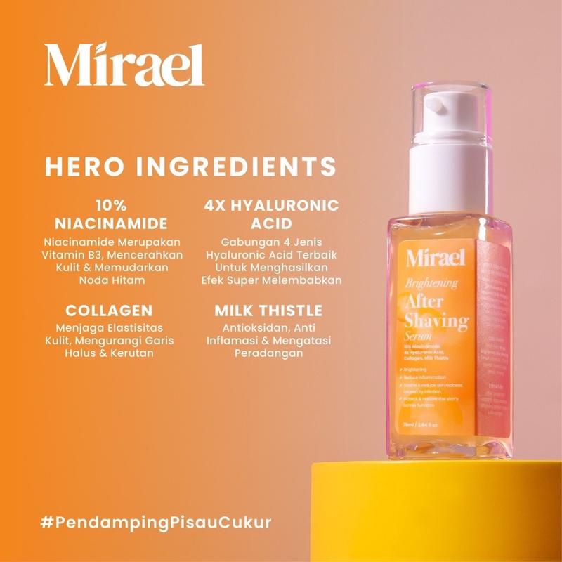 Mirael Brightening After Shaving Serum Mencerahkan Setelah Cukur 78 ML 1