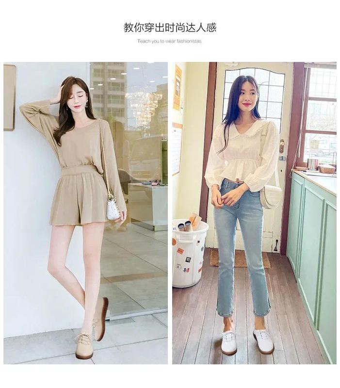 Product Introduction of Pumps Women's Spring and Autumn Soft Soled Flats Comfortable Work Shoes Girls' Mom Shoes 19