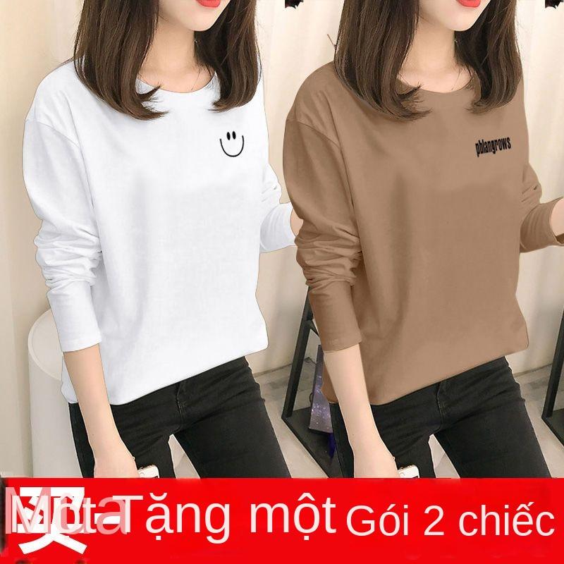 Product Introduction of Áo Thun Dài Tay Dáng Rộng Phong Cách Hàn Quốc, Hàng Mới Về Mùa Xuân Và Mùa Thu, Dành Cho Học Sinh Nữ, Áo Mặc Bên Trong Thường Ngày Áo Dễ Phối Đồ Mua Một Tặng Một Khuyến Mãi Miễn Phí 12