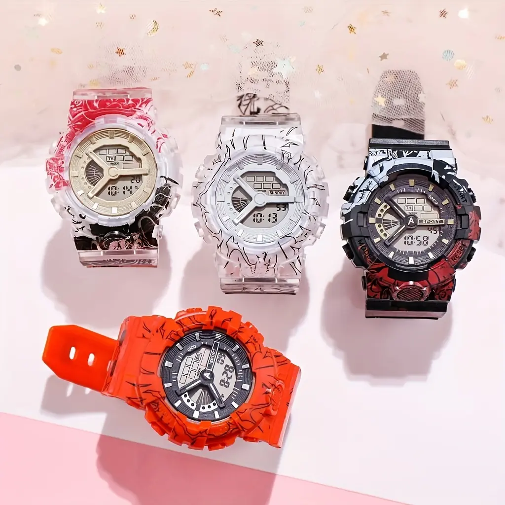 Stylish & Durable Kids' Digital Sports Watch: Luminous, Impact-Resistant, Multi-Colored - Perfect School Gift,Sports Watch