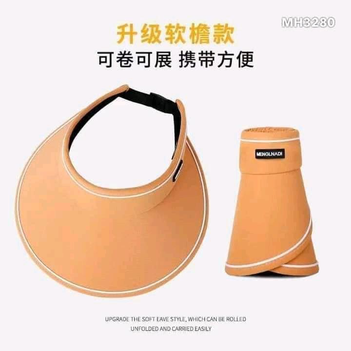 Mũ chống nắng có thể gập lại, mũ chống nắng ngoài trời,cưỡi ngựa,đi xe đầu rỗng chống tia UV,thoáng khí cho bãi biển,du lịch Phụ Kiện Đội Đầu 4