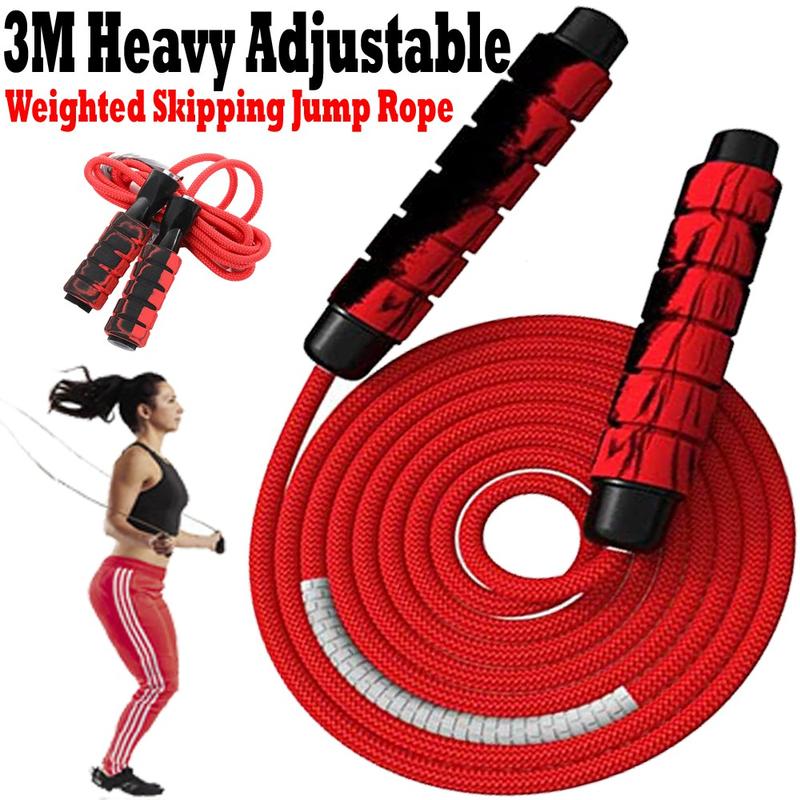 3M Heavy Adjustable Weighted Skipping Jump Rope Ball-Bearing - TikTok ...