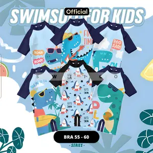 OFFICIAL SWITCO - Baju Renang Anak Laki laki & Perempuan Umur 1 - 10 Tahun Vol10 Dino Series BRA 55 - 60 Bayi