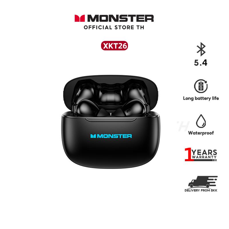 Monster หูฟังไร้สาย Airmars XKT26 บลูทูธ 5.4 HIFI คุณภาพเสียงดี ระบบควบคุมสัมผัสอัจฉริยะ กันน้ำ กันเ