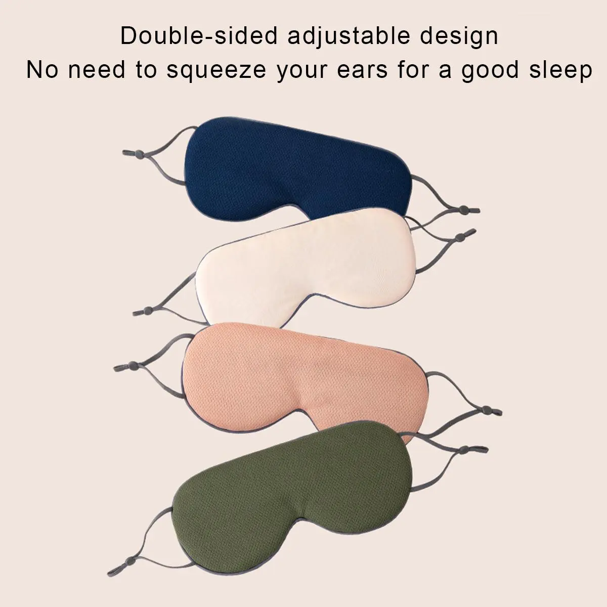 Double Sided Eye Mask Travel Ice Silk Plate Adult Pink