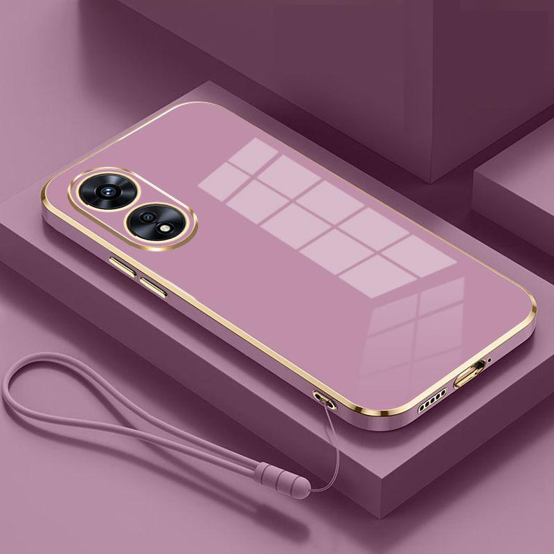 Product Introduction of Luxury Softcase for OPPO A78 4G / OPPO A58 4G free Lanyard Premium Quality 12