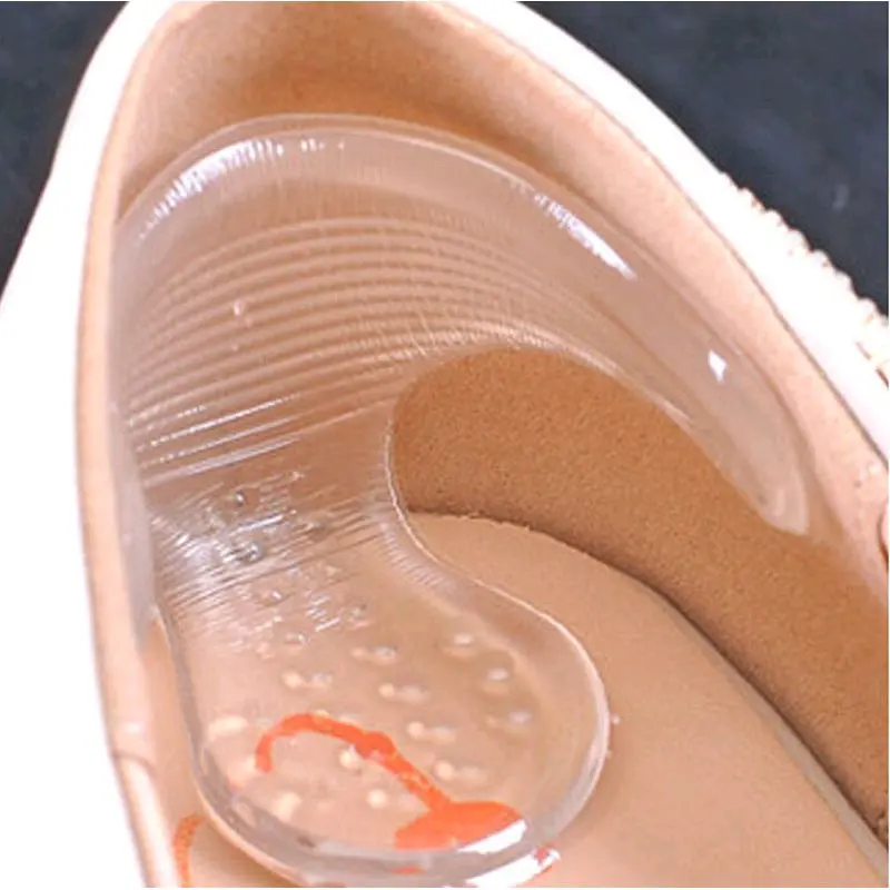 Gel Silikon Pelindung Tumit Kaki Mengurangi Sakit Sepatu High Heels Silicone Bening
