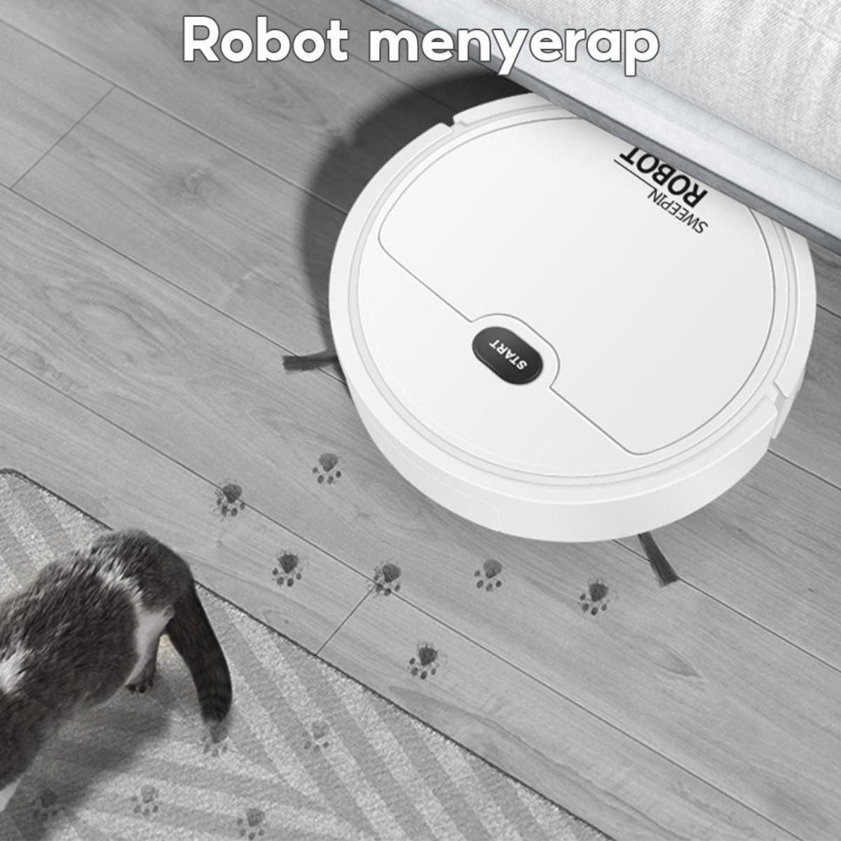 Robot Penyedot Debu Mini Canggih - Fungsi 2-in-1 otomatis untuk menyedot debu, menyapu, dan mengepel, sistem navigasi cerdas, pembersihan efisien, cocok untuk karpet, lantai keras, dan ubin, asisten pembersih rumah yang praktis. Robot Penyedot Debu Mini Canggih - Fungsi 2-in-1 otomatis untuk menyedot debu, menyapu, dan mengepel, sistem navigasi cerdas, pembersihan efisien, cocok untuk karpet, lantai keras, dan ubin, asisten pembersih rumah yang praktis.