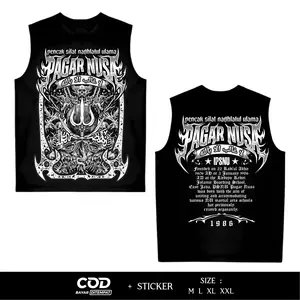 Singlet Pagar Nusa Motif Pagar Nusa Laa Qoliba Illa Billah  Sablon DTF By ofc.trident CA4