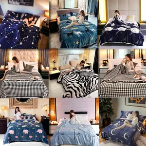 Selimut Bulu Halus Jumbo 200x230 Motif Dewasa Abstrak LIST Super Tebal Asriyasashii Berkualitas Kado