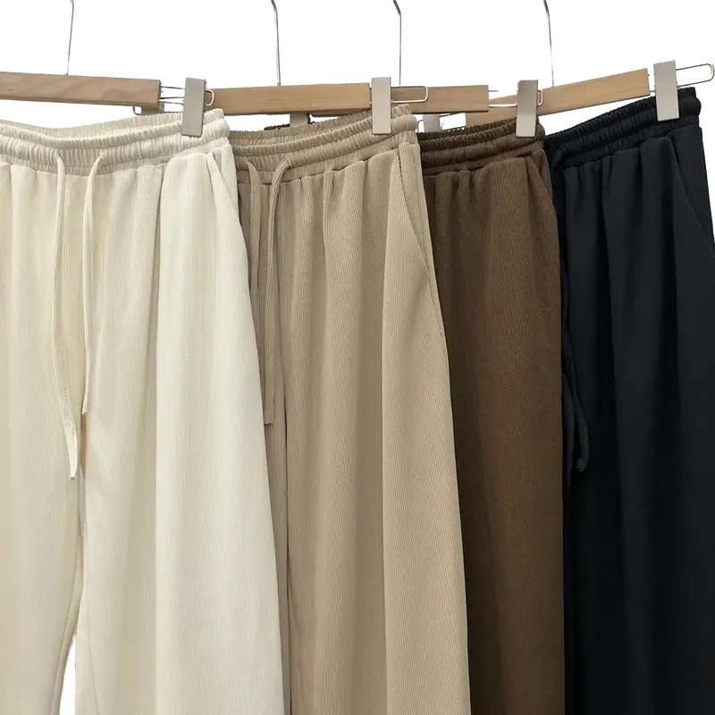 Quần nỉ tăm dây rút cạp chun , quần nỉ xuông mộc hồ lô M219  Nữ 4