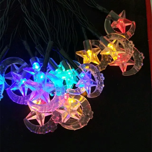 LAMPU HIAS KELIP BULAN BINTANG RAINBOW