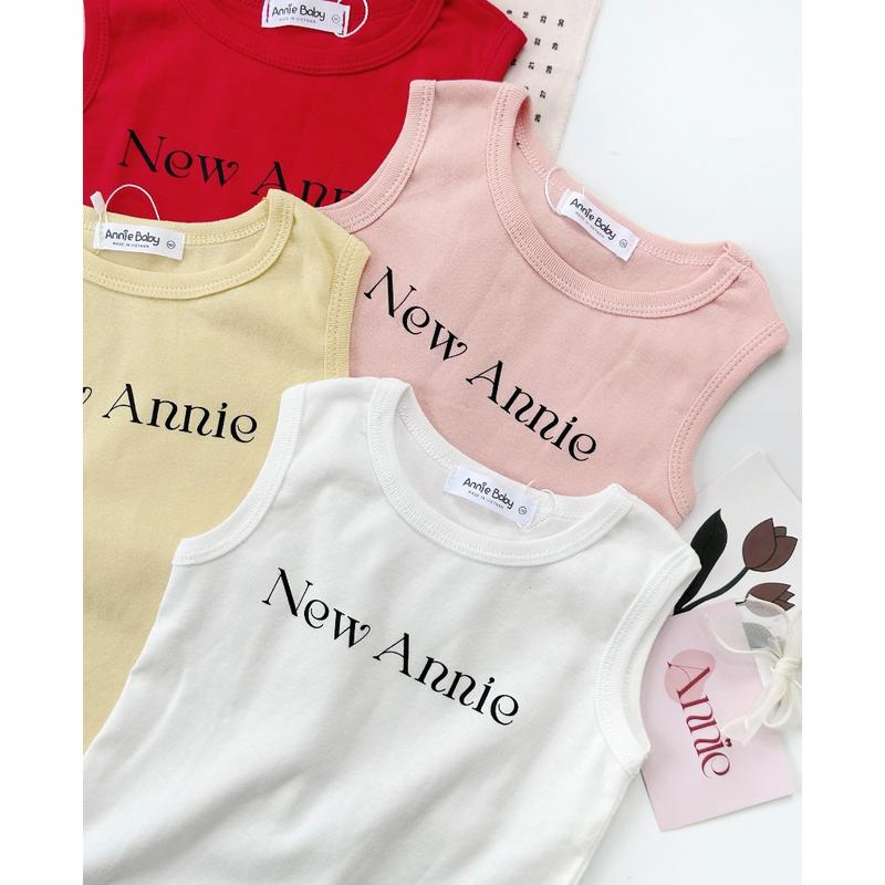 Áo ba lỗ bé gái size đại Anniebaby áo thun sát nách mùa hè cho bé gái từ 13 đến 46kg Quần áo trẻ em AO24024 Cotton 6